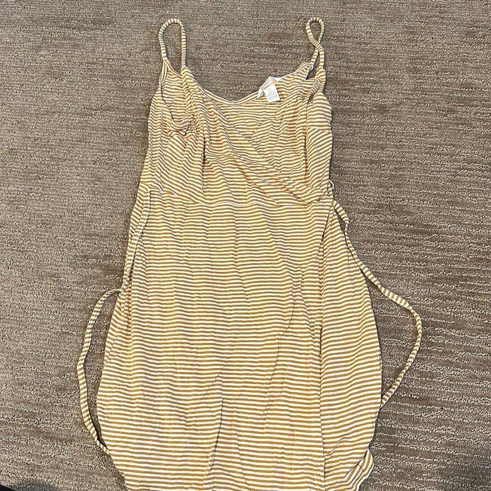 Striped yellow dress